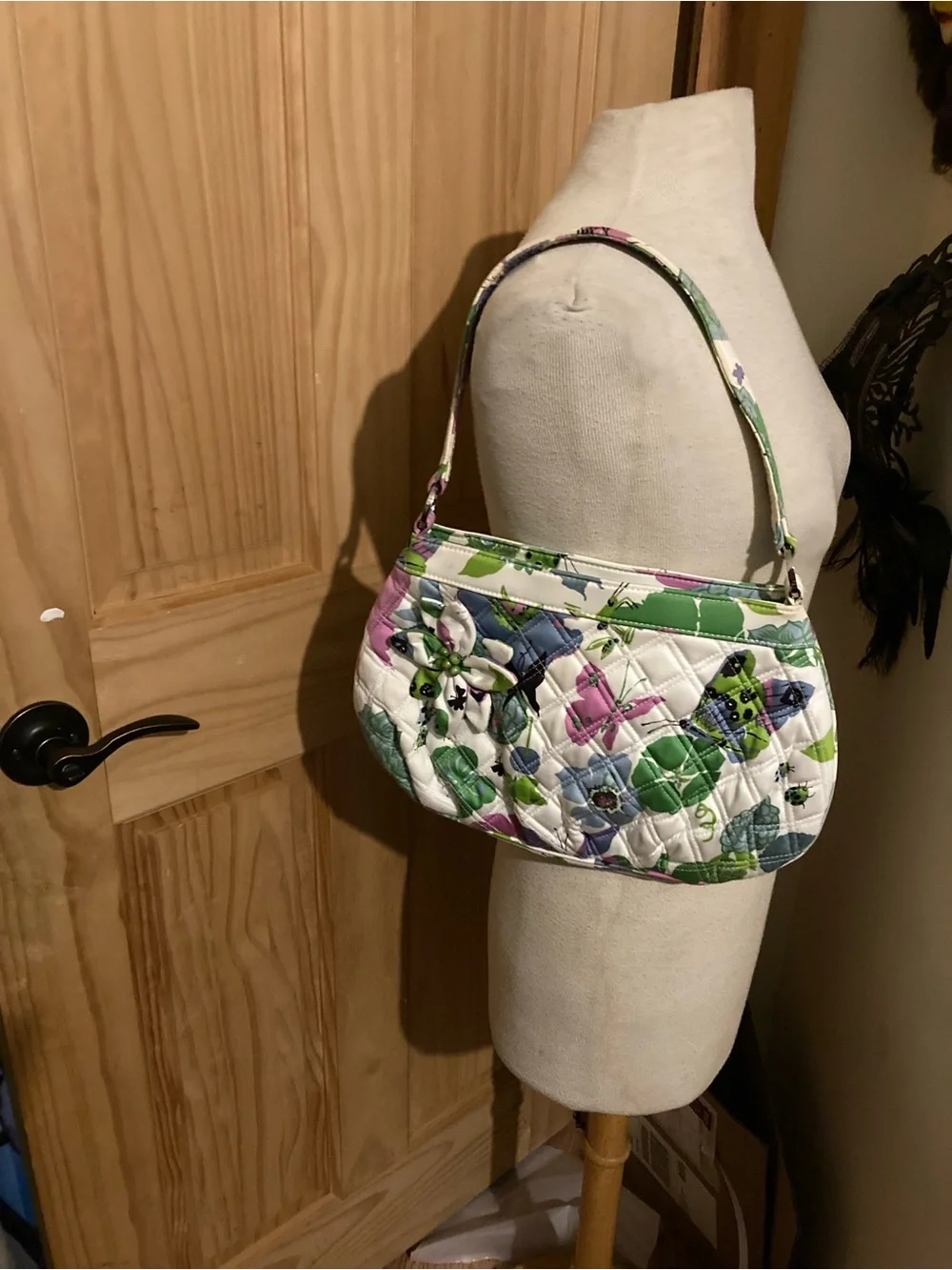 Vintage Vera Bradley white floral purse